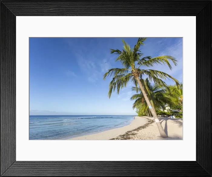 Framed Print : Savannah Beach, Bridgetown, Christ Church, Barbados, West Indies, Caribbean, Central