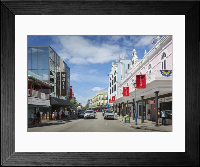 Framed Print : Architecture on Broad Street, Bridgetown, St. Michael, Barbados, West Indies, Caribbean Framed Print : Architecture on Broad Street, Bridgetown, St. Michael, Barbados, West Indies, Caribbean