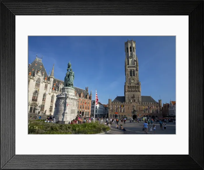Framed Print : The Belfry (Belfort Tower), Markt Square, Bruges, UNESCO World Heritage Site, West Flanders Framed Print : The Belfry (Belfort Tower), Markt Square, Bruges, UNESCO World Heritage Site, West Flanders