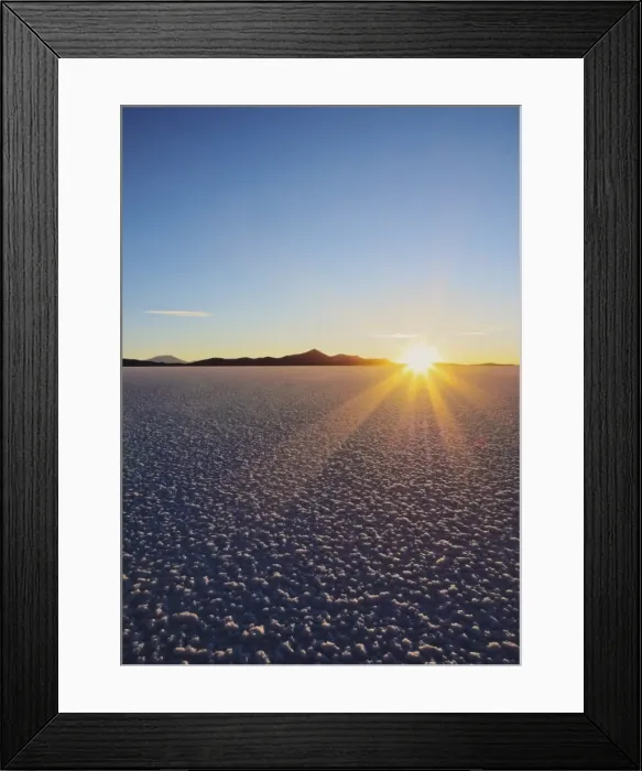 Framed Print : Sunset over the Salar de Uyuni, the largest salt flat in the world, Daniel Campos Province Framed Print : Sunset over the Salar de Uyuni, the largest salt flat in the world, Daniel Campos Province