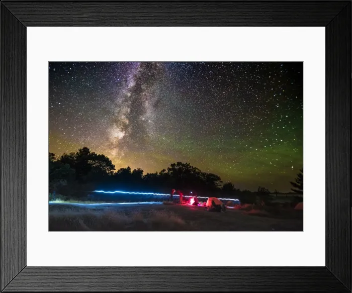 Framed Print : Camping under The Milky Way, as seen at the Torrance Barrens Dark Sky Reserve, two Framed Print : Camping under The Milky Way, as seen at the Torrance Barrens Dark Sky Reserve, two