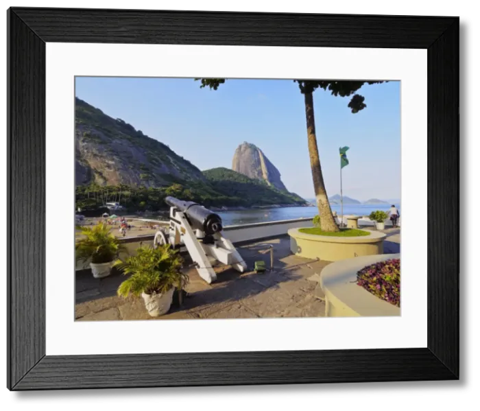 Framed Print : View of Fort on the Praia Vermelha and Sugarloaf Mountain, Urca, Rio de Janeiro, Brazil Framed Print : View of Fort on the Praia Vermelha and Sugarloaf Mountain, Urca, Rio de Janeiro, Brazil
