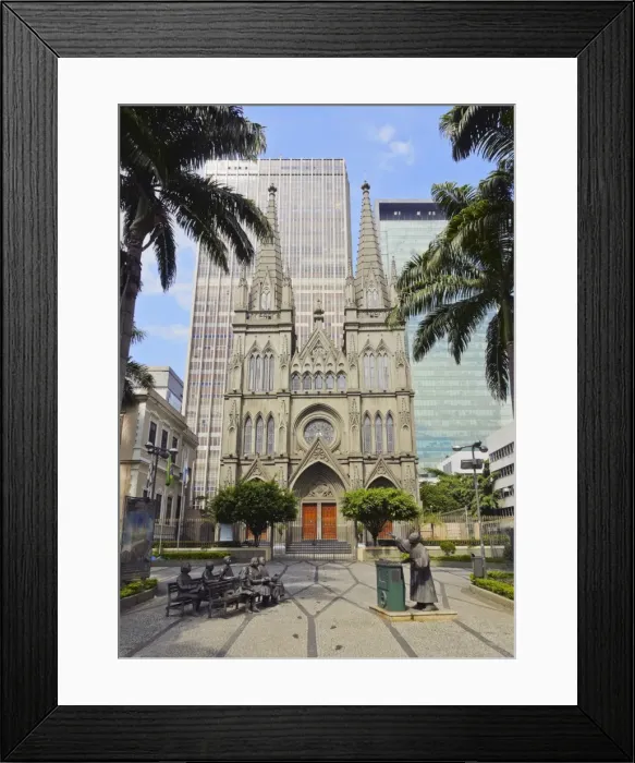 Framed Print : View of the Presbyterian Cathedral of Rio de Janeiro, Rio de Janeiro, Brazil, South Framed Print : View of the Presbyterian Cathedral of Rio de Janeiro, Rio de Janeiro, Brazil, South