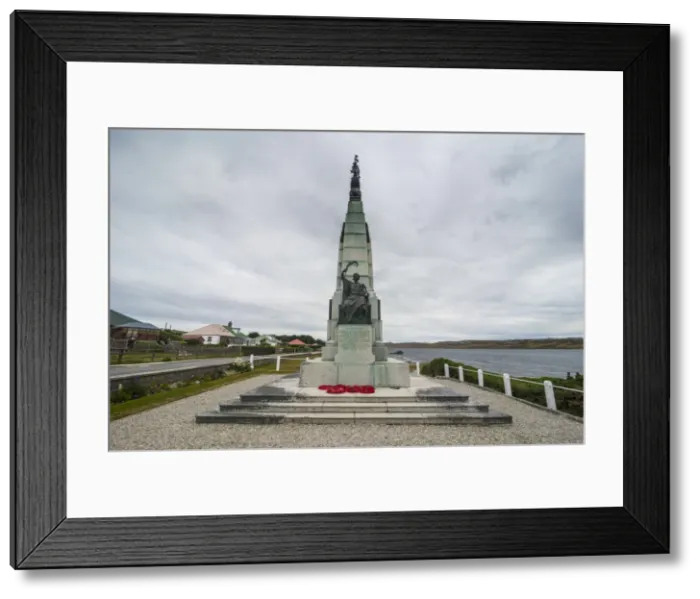 Framed Print : Falklands War Memorial, Stanley, capital of the Falkland Islands, South America Framed Print : Falklands War Memorial, Stanley, capital of the Falkland Islands, South America