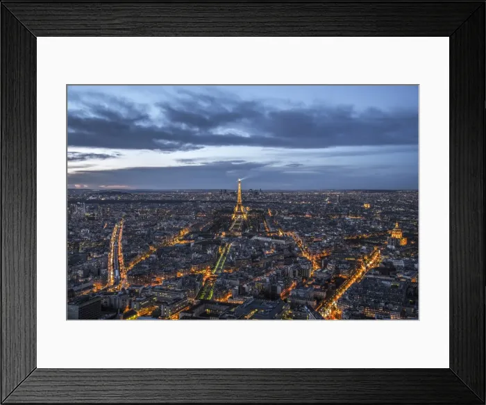 Framed Print : Paris at sunset from the Montparnasse Tower, the best viewpoint in Paris, Paris, France Framed Print : Paris at sunset from the Montparnasse Tower, the best viewpoint in Paris, Paris, France