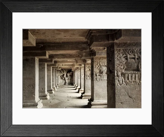 Framed Print : Ajanta Caves, UNESCO World Heritage Site, Maharashtra, India, Asia Framed Print : Ajanta Caves, UNESCO World Heritage Site, Maharashtra, India, Asia