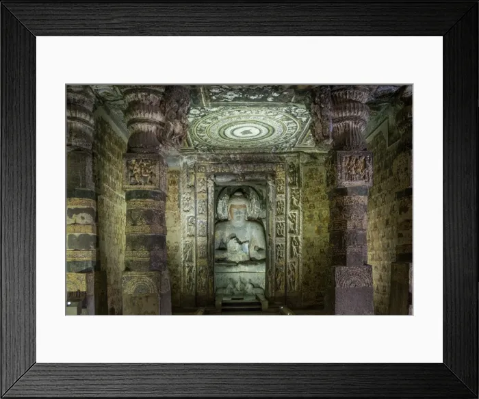 Framed Print : Buddha statue in the Ajanta Caves, UNESCO World Heritage Site, Maharashtra, India, Asia Framed Print : Buddha statue in the Ajanta Caves, UNESCO World Heritage Site, Maharashtra, India, Asia