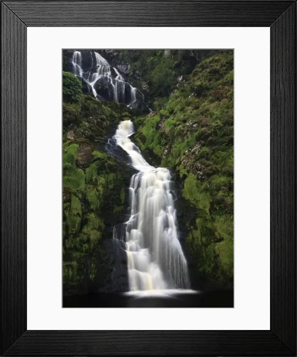Framed Print : Essaranka Waterfall, County Donegal, Ulster, Republic of Ireland, Europe