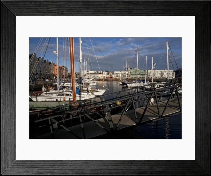 Framed Print : Galway Marina, Galway Docks, County Galway, Connacht, Republic of Ireland, Europe Framed Print : Galway Marina, Galway Docks, County Galway, Connacht, Republic of Ireland, Europe