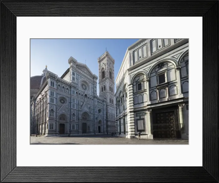 Framed Print : The complex of Duomo di Firenze with ancient Baptistery, Giottos Campanile and Brunelleschis Dome Framed Print : The complex of Duomo di Firenze with ancient Baptistery, Giottos Campanile and Brunelleschis Dome