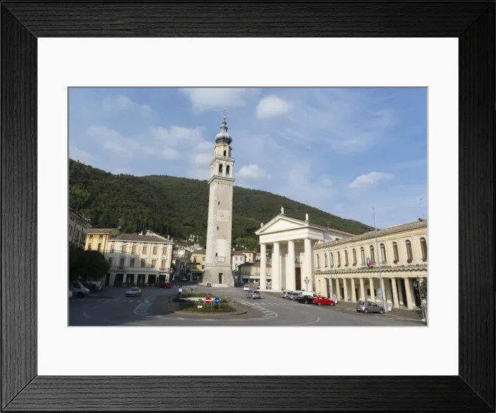 Framed Print : The town of Valdobbiadene, Valdobbiadene, Veneto, Italy, Europe Framed Print : The town of Valdobbiadene, Valdobbiadene, Veneto, Italy, Europe