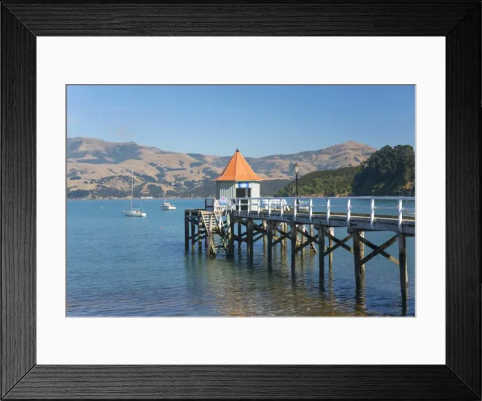 Framed Print : Dalys Wharf, an historic jetty overlooking Akaroa Harbour, Akaroa, Banks Peninsula Framed Print : Dalys Wharf, an historic jetty overlooking Akaroa Harbour, Akaroa, Banks Peninsula