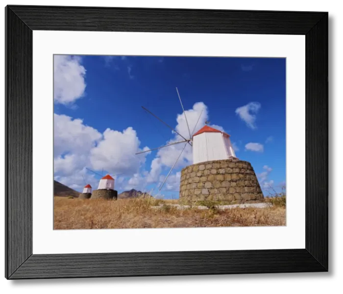 Framed Print : Traditional windmills of Porto Santo Island located on the way from Casinhas to Serra de Fora Framed Print : Traditional windmills of Porto Santo Island located on the way from Casinhas to Serra de Fora