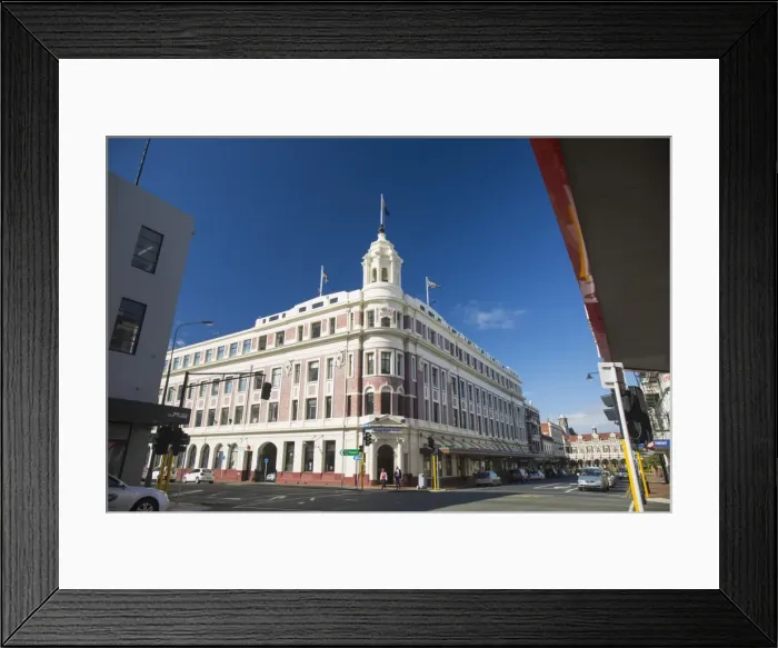Framed Print : The historic Allied Press Building on the corner of Cumberland Street and Stuart Street Framed Print : The historic Allied Press Building on the corner of Cumberland Street and Stuart Street
