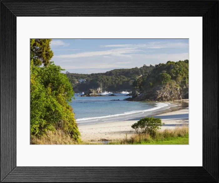 Framed Print : View over Butterfield Beach, Halfmoon Bay, Oban, Stewart Island, Southland, South Island Framed Print : View over Butterfield Beach, Halfmoon Bay, Oban, Stewart Island, Southland, South Island