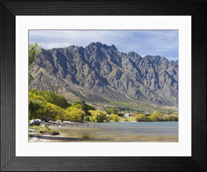 Framed Print : View across Frankton Arm to the Remarkables, autumn, Queenstown, Queenstown-Lakes district Framed Print : View across Frankton Arm to the Remarkables, autumn, Queenstown, Queenstown-Lakes district