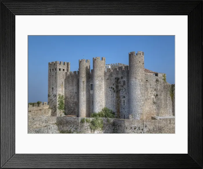 Framed Print : Medieval Castle, Obidos, Portugal, Europe Framed Print : Medieval Castle, Obidos, Portugal, Europe