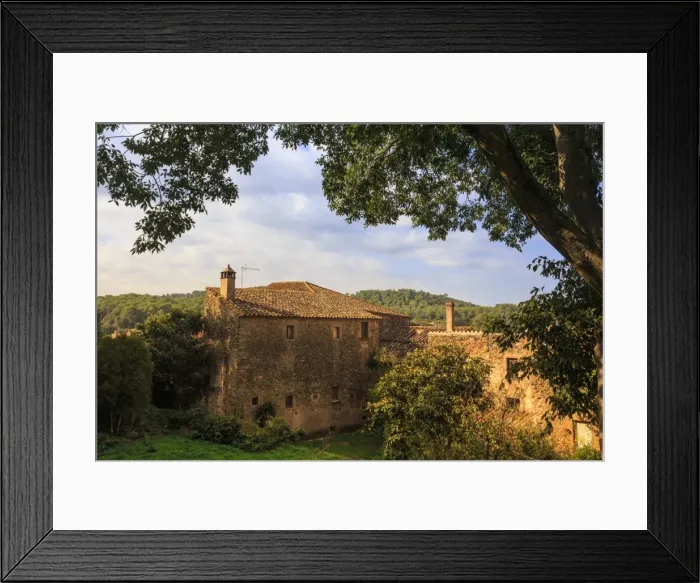 Framed Print : Gala Dali Castle Museum, rural view from medieval home and now museum of Salvador Dali Framed Print : Gala Dali Castle Museum, rural view from medieval home and now museum of Salvador Dali