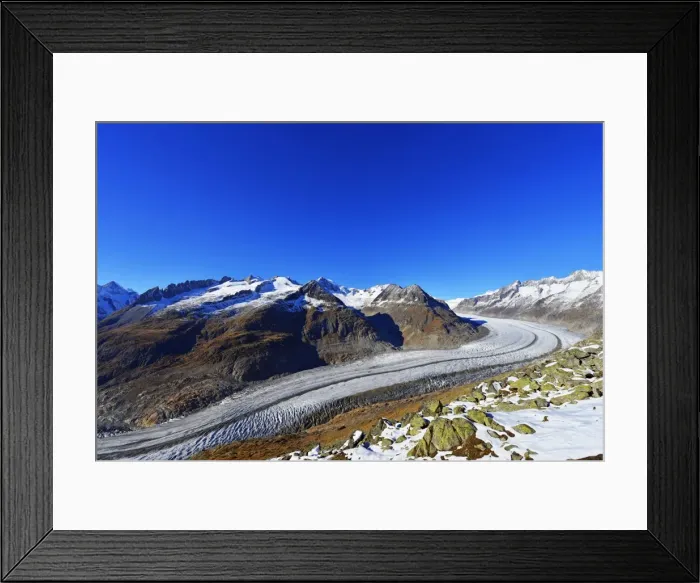 Framed Print : Aletsch glacier, Jungfrau-Aletsch, UNESCO World Heritage Site, Valais, Swiss Alps Framed Print : Aletsch glacier, Jungfrau-Aletsch, UNESCO World Heritage Site, Valais, Swiss Alps