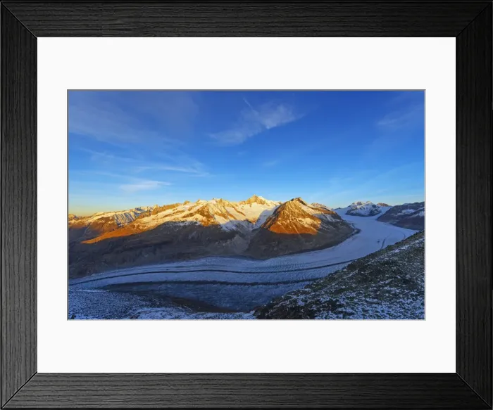 Framed Print : Aletsch glacier and Aletschhorn, 4193m, Jungfrau-Aletsch, UNESCO World Heritage Site Framed Print : Aletsch glacier and Aletschhorn, 4193m, Jungfrau-Aletsch, UNESCO World Heritage Site