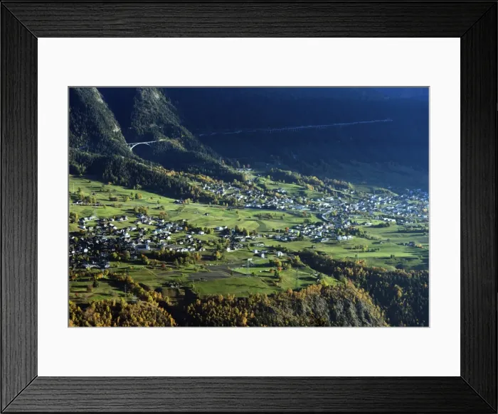 Framed Print : Village of Termen near Brig, Valais, Swiss Alps, Switzerland, Europe Framed Print : Village of Termen near Brig, Valais, Swiss Alps, Switzerland, Europe