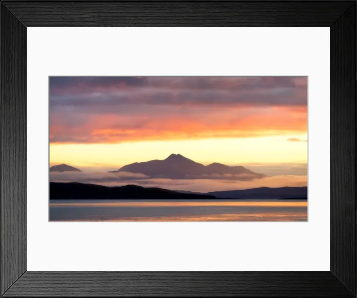 Framed Print : Sunrise in Scotland, United Kingdom, Europe Framed Print : Sunrise in Scotland, United Kingdom, Europe