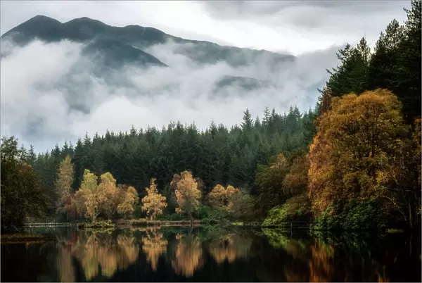 Glencoe Lochan in autumn, Highlands, Scotland, United Kingdom, Europe