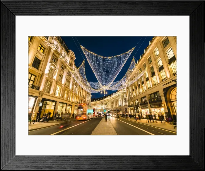 Framed Print : Festive Christmas lights in Regent Street in 2016, London, England, United Kingdom Framed Print : Festive Christmas lights in Regent Street in 2016, London, England, United Kingdom