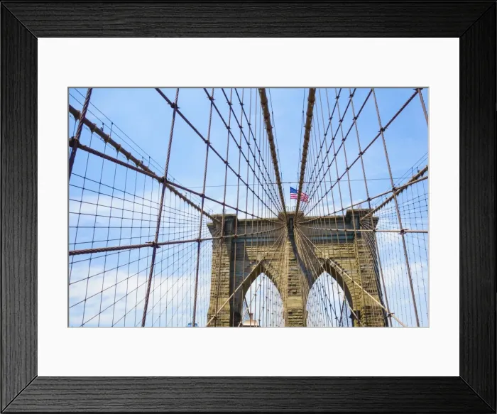 Framed Print : Brooklyn Bridge, New York City, United States of America, North America Framed Print : Brooklyn Bridge, New York City, United States of America, North America