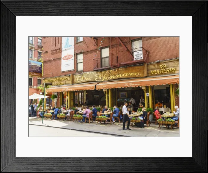 Framed Print : Italian restaurant in Little Italy, Manhattan, New York City, United States of America Framed Print : Italian restaurant in Little Italy, Manhattan, New York City, United States of America