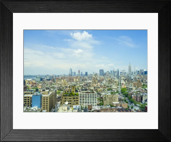 Framed Print : Manhattan skyline from SoHo to the Empire State Building, New York City, United States of America Framed Print : Manhattan skyline from SoHo to the Empire State Building, New York City, United States of America