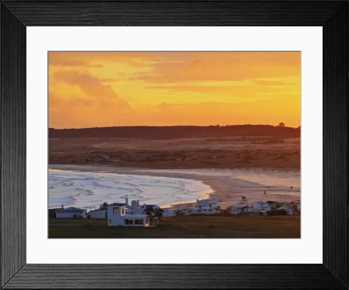 Framed Print : Elevated view of the Cabo Polonio at sunset, Rocha Department, Uruguay, South America Framed Print : Elevated view of the Cabo Polonio at sunset, Rocha Department, Uruguay, South America