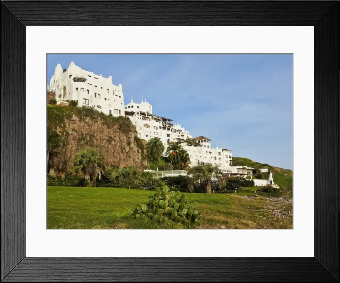 Framed Print : View of the Casapueblo, hotel, museum and art gallery of an artist Carlos Paez Vil Framed Print : View of the Casapueblo, hotel, museum and art gallery of an artist Carlos Paez Vil