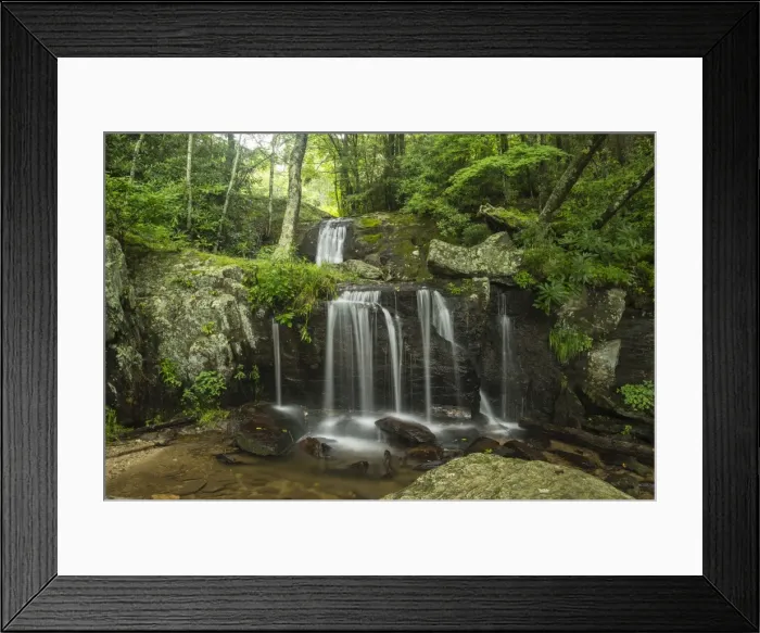 Framed Print : Waterfall, Blue Ridge Mountains, North Carolina, United States of America, North America Framed Print : Waterfall, Blue Ridge Mountains, North Carolina, United States of America, North America