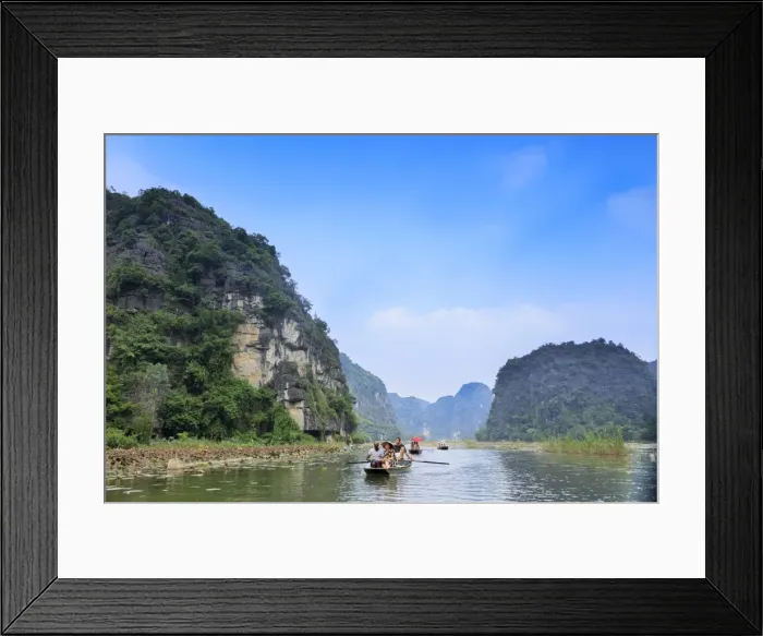 Framed Print : Karst Landscapes of Tam Coc and Trang An in the Red River area, UNESCO World Heritage Site Framed Print : Karst Landscapes of Tam Coc and Trang An in the Red River area, UNESCO World Heritage Site