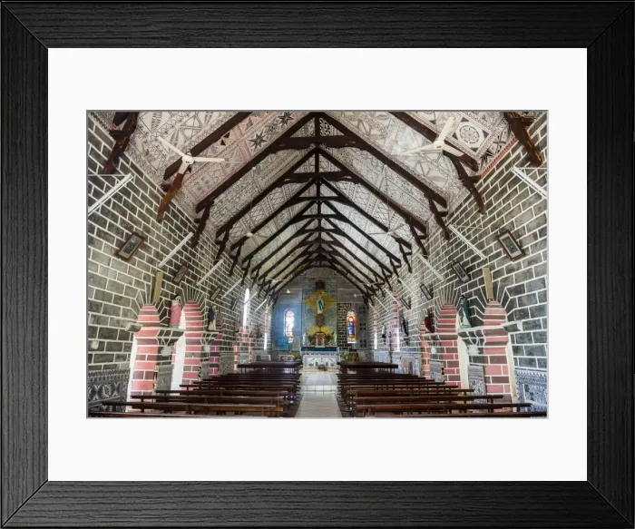 Framed Print : Bishop seat and church, Wallis, Wallis and Futuna, South Pacific, Pacific Framed Print : Bishop seat and church, Wallis, Wallis and Futuna, South Pacific, Pacific