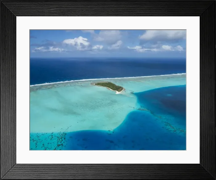 Framed Print : Aerial of the lagoon of Wallis, Wallis and Futuna, South Pacific, Pacific Framed Print : Aerial of the lagoon of Wallis, Wallis and Futuna, South Pacific, Pacific
