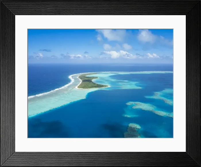 Framed Print : Aerial of the lagoon of Wallis, Wallis and Futuna, South Pacific, Pacific Framed Print : Aerial of the lagoon of Wallis, Wallis and Futuna, South Pacific, Pacific