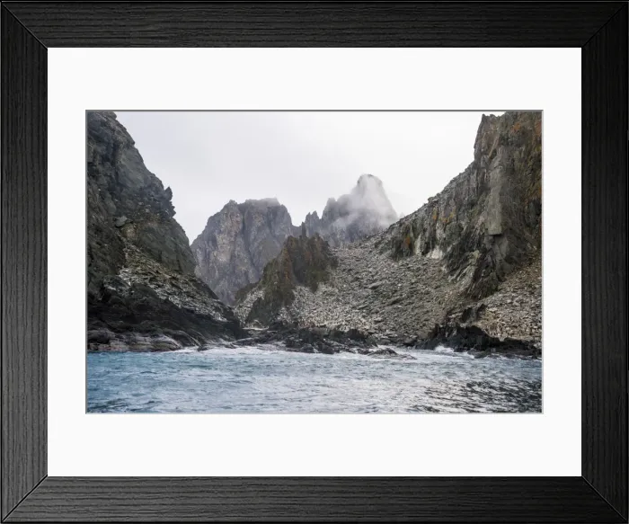 Framed Print : Rugged coastline of Elephant Island, South Shetland Islands, Antarctica, Polar Regions Framed Print : Rugged coastline of Elephant Island, South Shetland Islands, Antarctica, Polar Regions