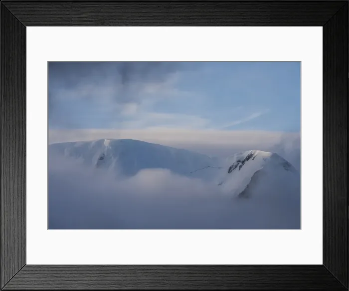 Framed Print : Mountain breaking through the clouds, Elephant Island, South Shetland Islands, Antarctica Framed Print : Mountain breaking through the clouds, Elephant Island, South Shetland Islands, Antarctica
