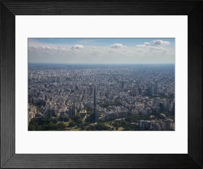 Framed Print : Aerial of Buenos Aires, Argentina, South America