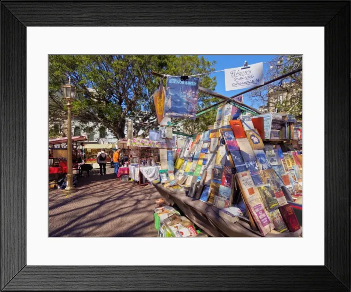 Framed Print : Plaza Dorrego, Antique Fair Feria de San Telmo, San Telmo, City of Buenos Aires Framed Print : Plaza Dorrego, Antique Fair Feria de San Telmo, San Telmo, City of Buenos Aires