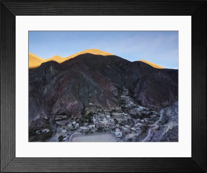 Framed Print : Elevated view of Iruya, Salta Province, Argentina, South America Framed Print : Elevated view of Iruya, Salta Province, Argentina, South America
