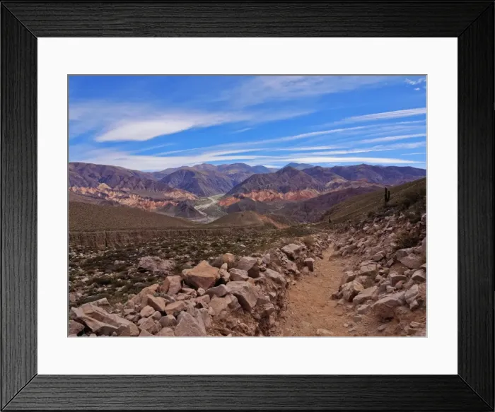 Framed Print : Landscape of surrounding mountains, Tilcara, Jujuy Province, Argentina, South America Framed Print : Landscape of surrounding mountains, Tilcara, Jujuy Province, Argentina, South America