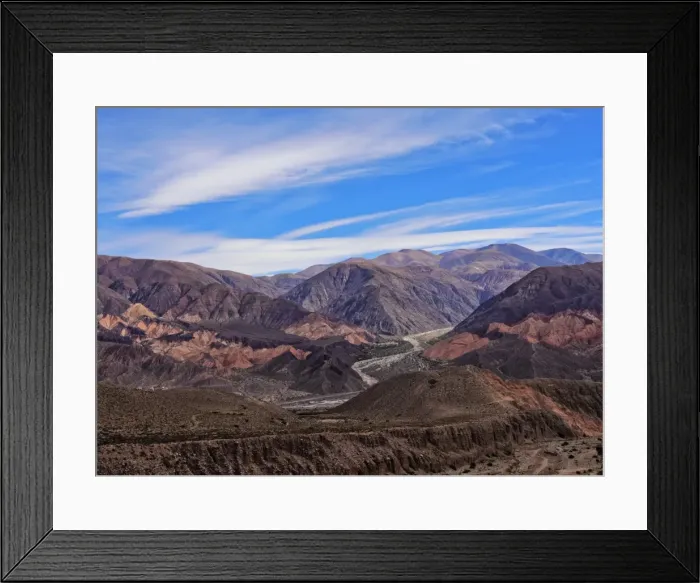 Framed Print : Landscape of surrounding mountains, Tilcara, Jujuy Province, Argentina, South America Framed Print : Landscape of surrounding mountains, Tilcara, Jujuy Province, Argentina, South America