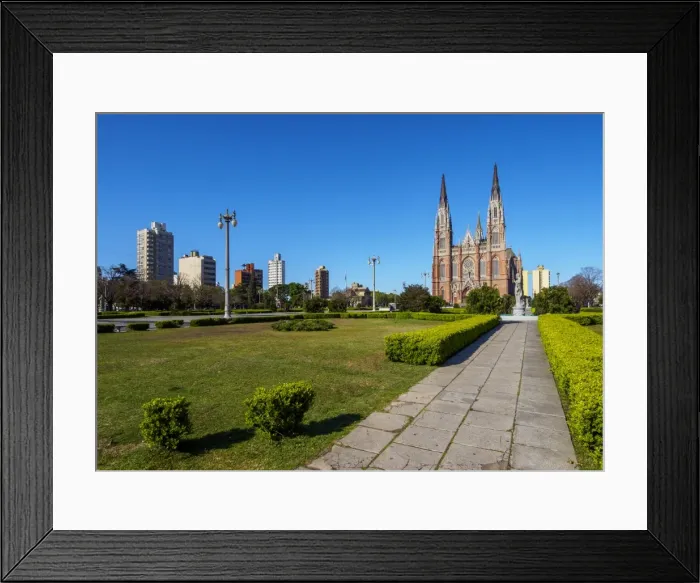 Framed Print : View of the Plaza Moreno and the Cathedral of La Plata, La Plata, Buenos Aires Province Framed Print : View of the Plaza Moreno and the Cathedral of La Plata, La Plata, Buenos Aires Province