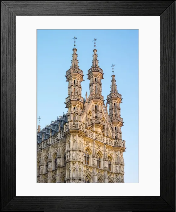 Framed Print : Leuven Stadhuis (City Hall) and buildings on Grote Markt, Leuven, Flemish Brabant Framed Print : Leuven Stadhuis (City Hall) and buildings on Grote Markt, Leuven, Flemish Brabant