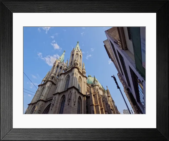 Framed Print : View of the Sao Paulo See Metropolitan Cathedral, Praca da Se, City of Sao Paulo Framed Print : View of the Sao Paulo See Metropolitan Cathedral, Praca da Se, City of Sao Paulo