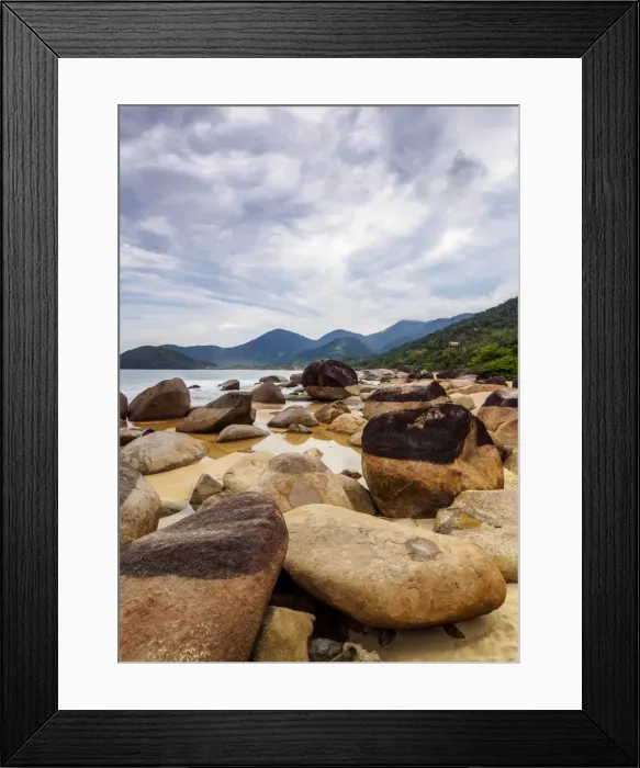 Framed Print : Rocks on the Cepilho Beach, Trinidade, Paraty Zone, State of Rio de Janeiro, Brazil Framed Print : Rocks on the Cepilho Beach, Trinidade, Paraty Zone, State of Rio de Janeiro, Brazil