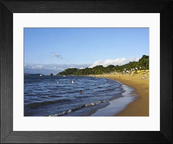 Framed Print : View of the beach in Praia Grande, Ilhabela Island, State of Sao Paulo, Brazil, South Framed Print : View of the beach in Praia Grande, Ilhabela Island, State of Sao Paulo, Brazil, South